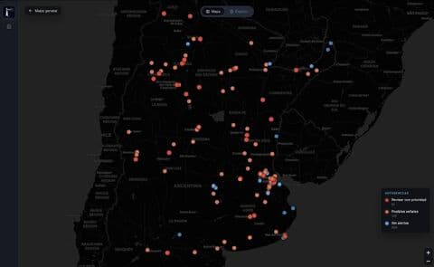 Faro prototype product screen published after Hack@LATAM